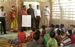 WFP DELEGATES VISITING DISABLED CHILD SCHOOL