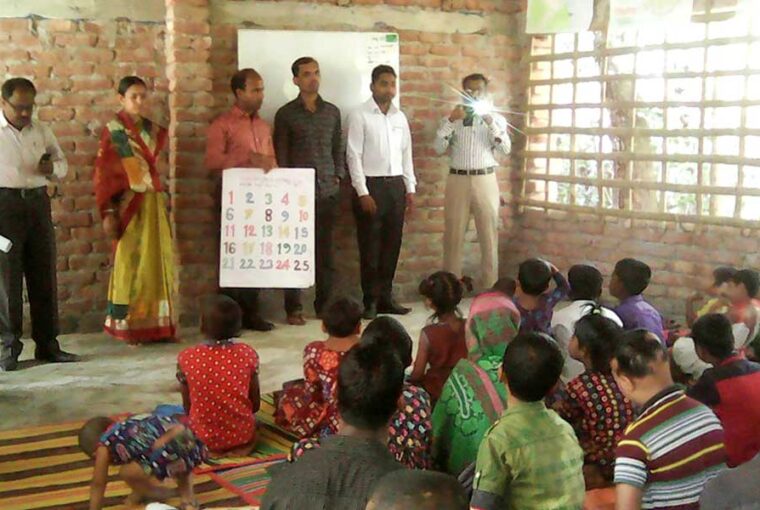 WFP DELEGATES VISITING DISABLED CHILD SCHOOL